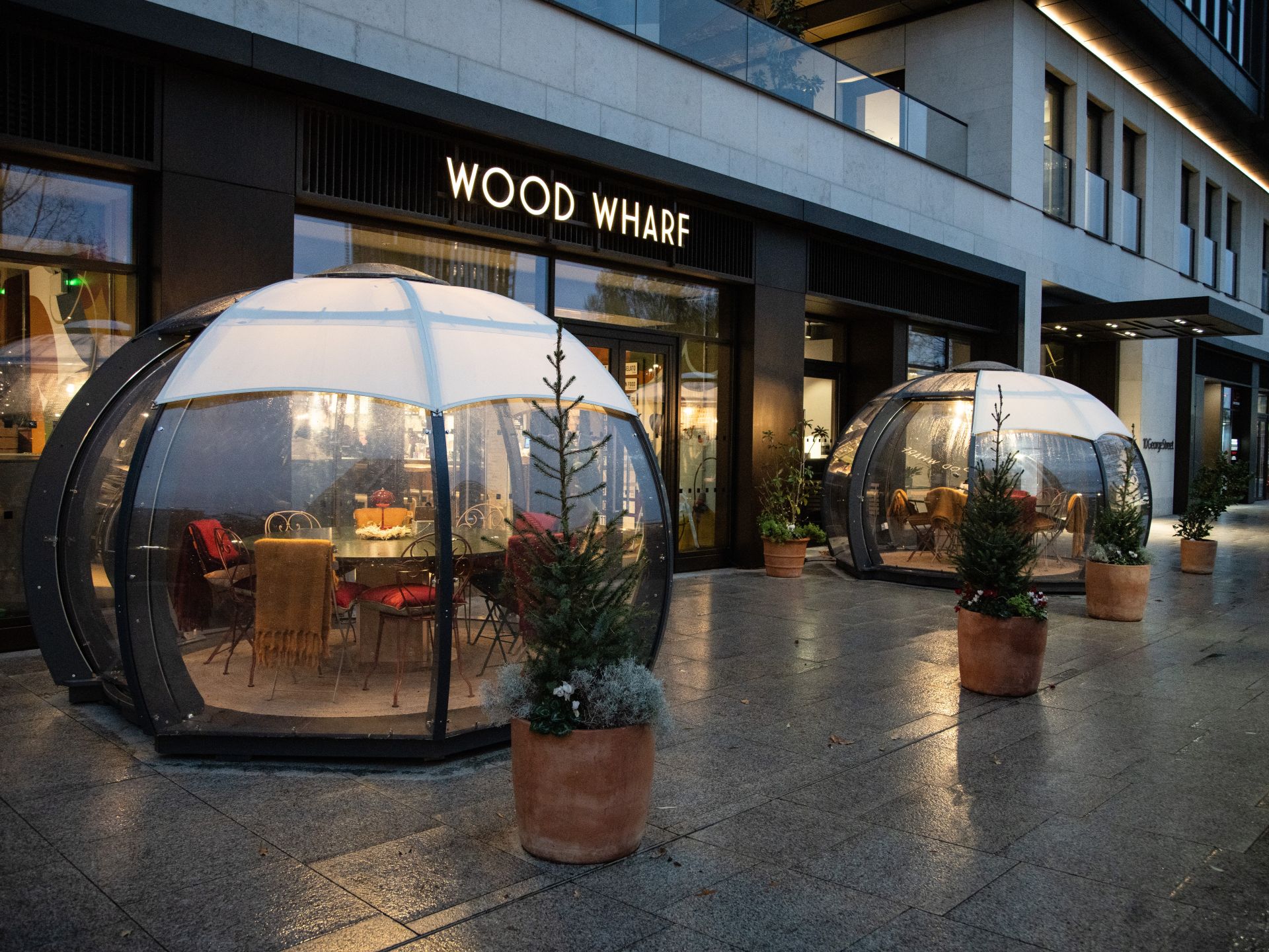 Cosy dining pods at Mercato Metropolitano, London