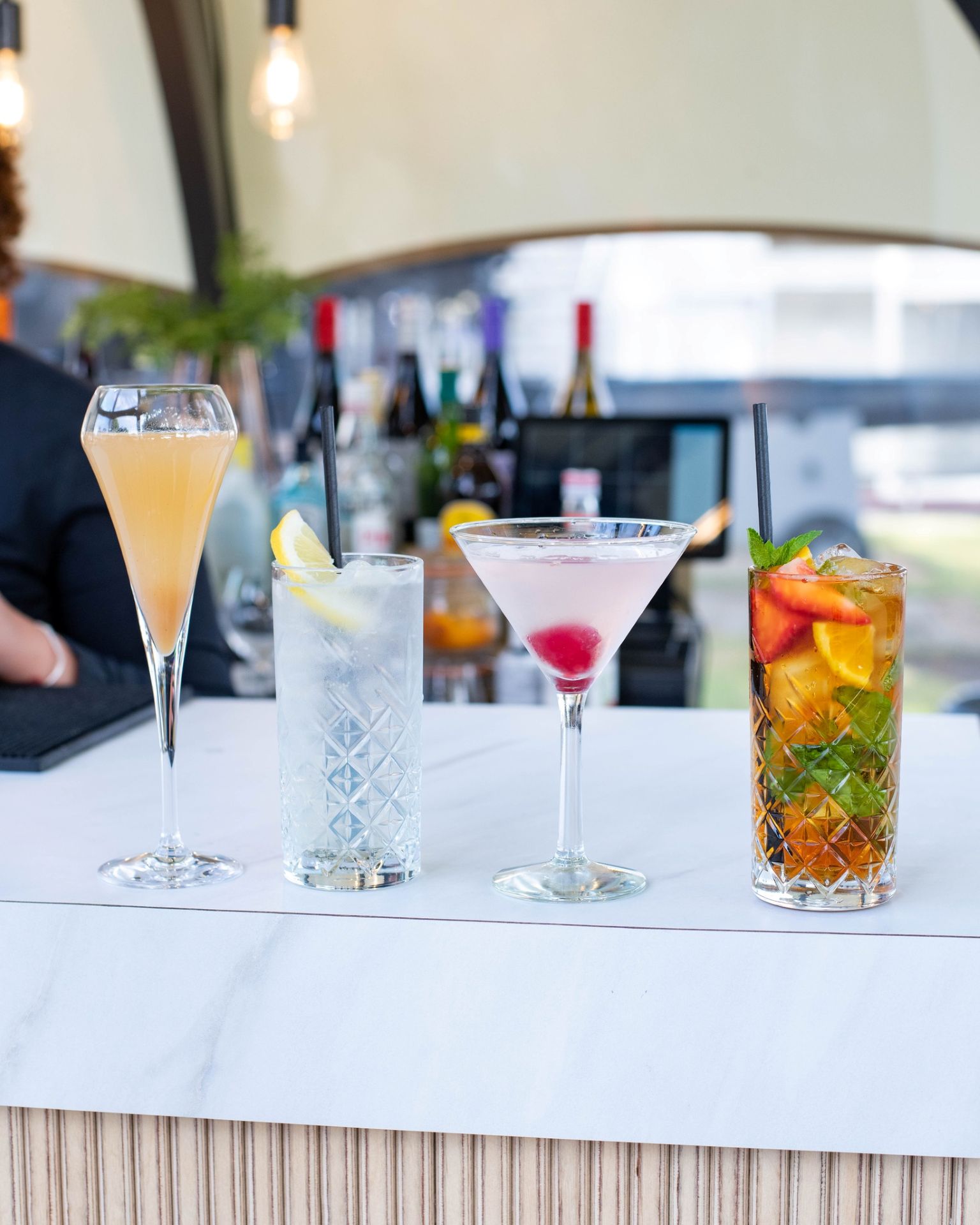Drinks event in the dining domes