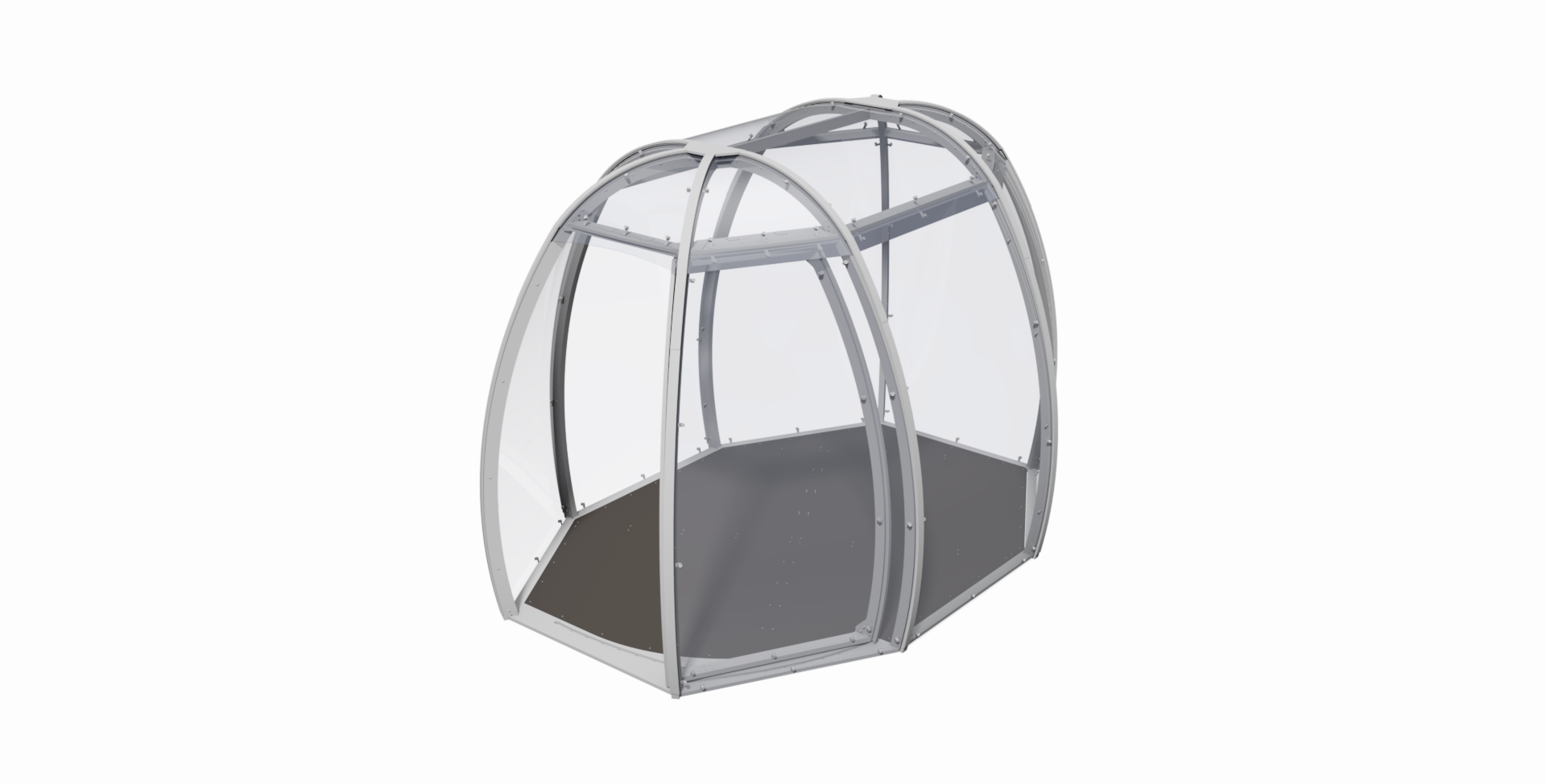 Smallpod is a narrower dining dome for 2-6 guests