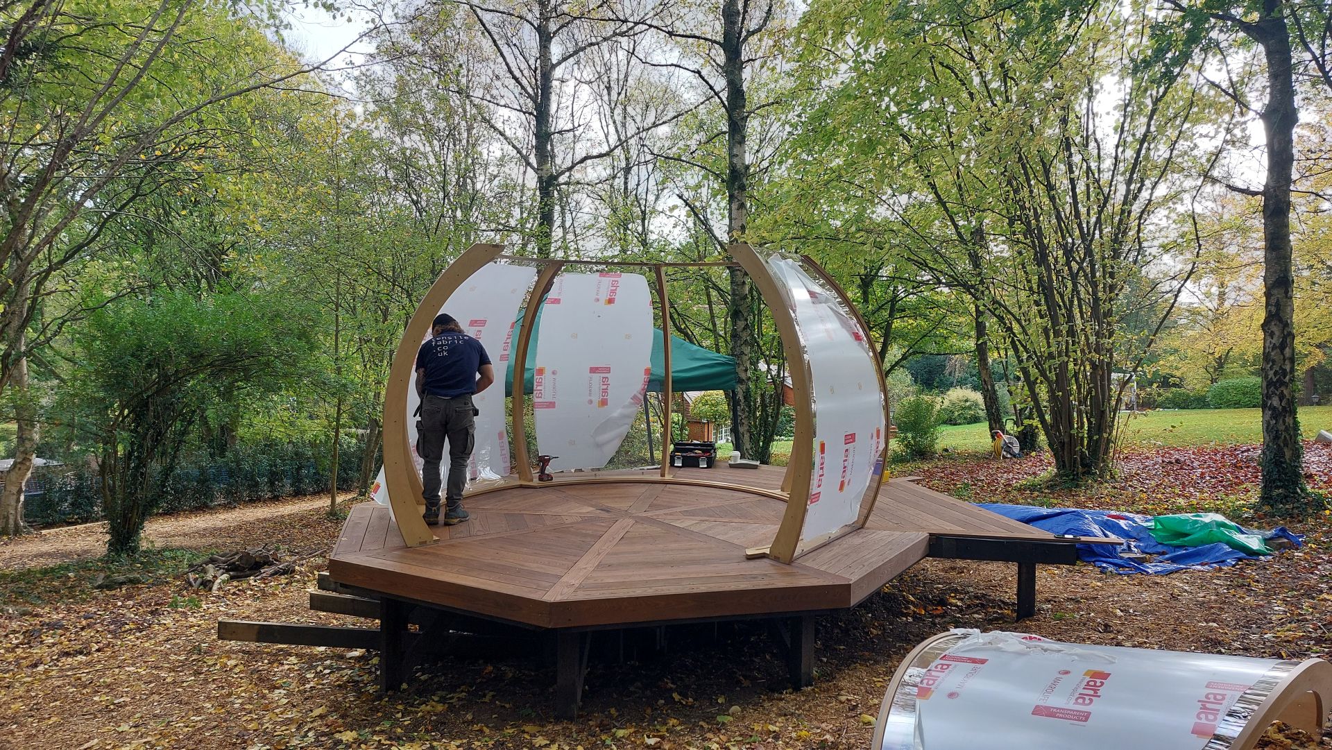 Installing a garden pod 