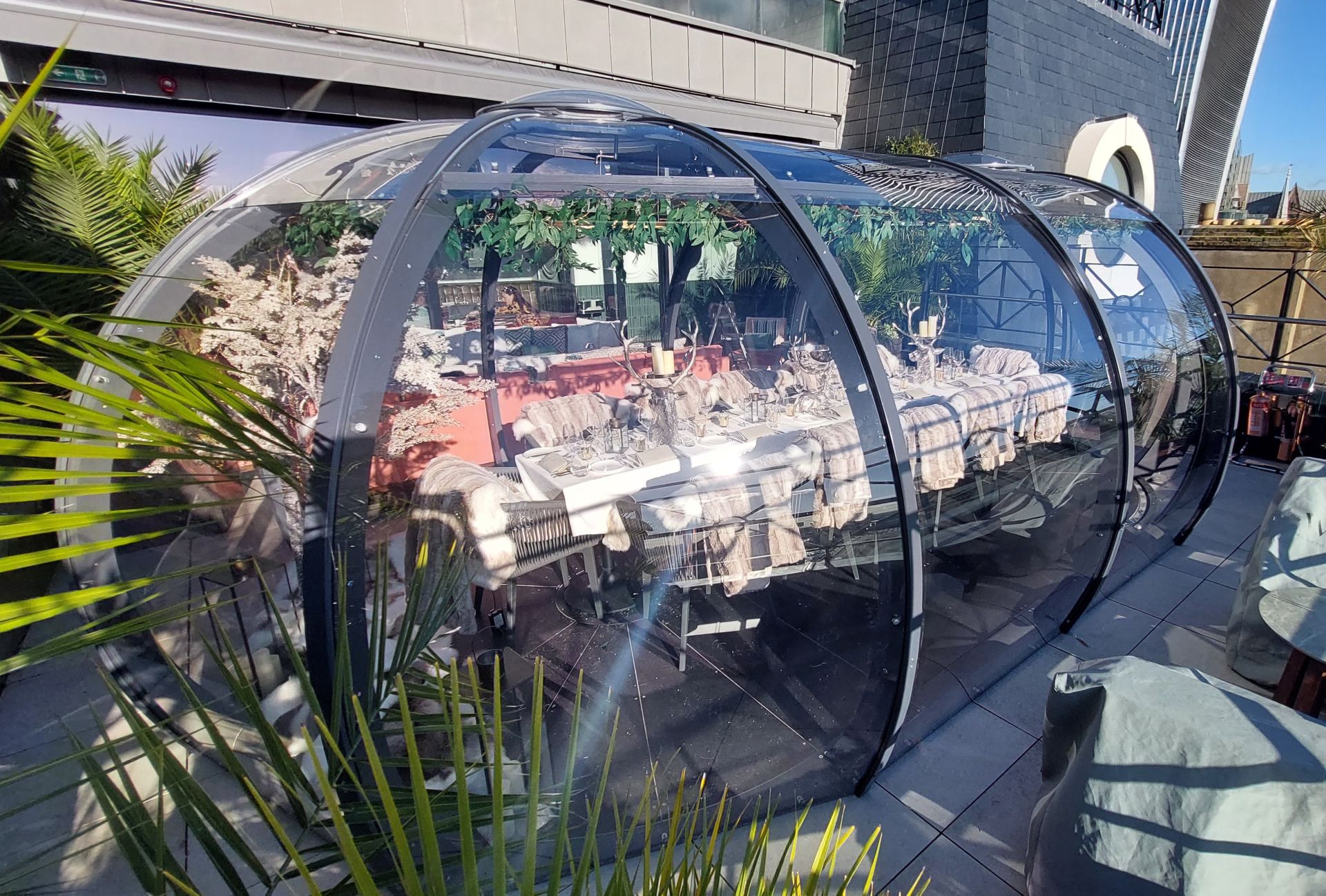 Wagtail dining pod in London 